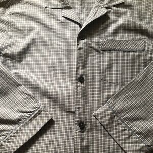 Pajamas mens new size S cotton Roundtree & Yorke blue grey inseam 28.5”pockets